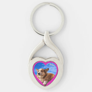 Personalized Pet Photo Keepsake Dog Lover Keychain