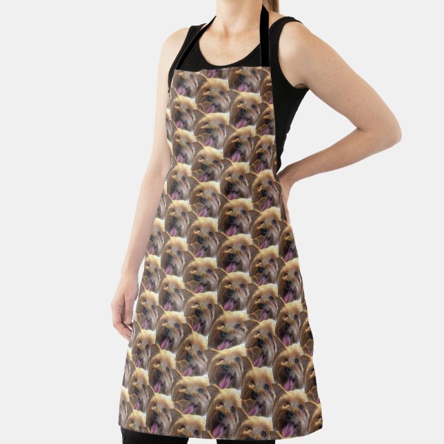 Personalized Pet Photo Keepsake Funny Face Mash Apron (Insitu)