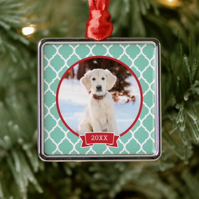 Personalized Pet Photo Keepsake Ornament (Tree)