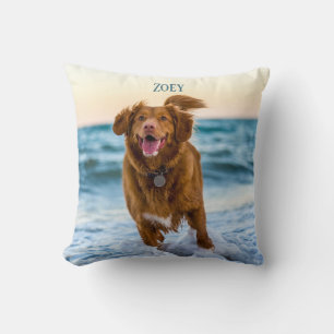 Personalized Pet Photo Keepsakes Gift Idea Throw Pillow