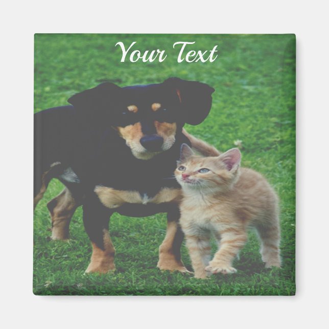 Personalized Pet Photo Magnet (Front)
