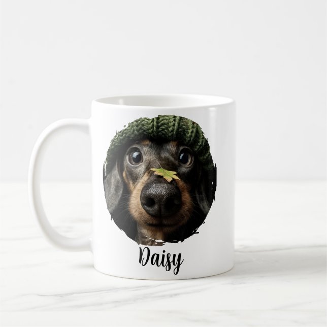 Personalized Pet Photo Mug with Name | Modern Cute (Gauche)
