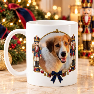 Personalized Pet Photo Nutcracker Christmas Mug