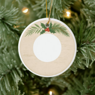 Personalized Pet Photo Ornament   Our First Christ