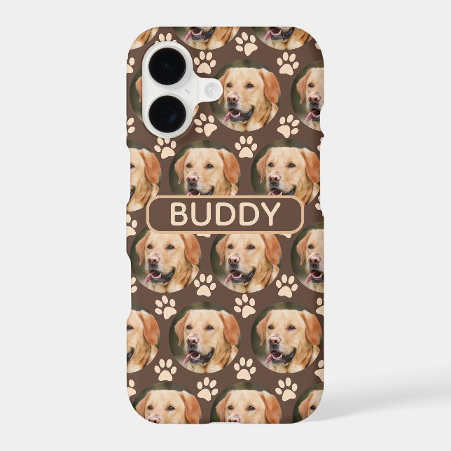 Personalized Pet Photo Pattern Dog Name (Back)