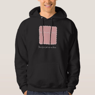 Personalized Pet Photo Pink Scalloped Frame Hoodie