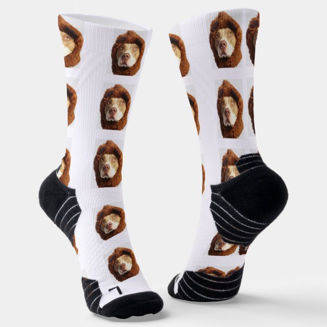 Personalized Pet Photo Socks (Angled)