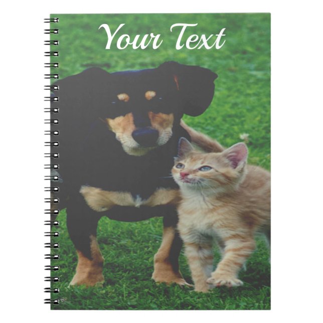 Personalized Pet Photo Spiral Notebook (Front)