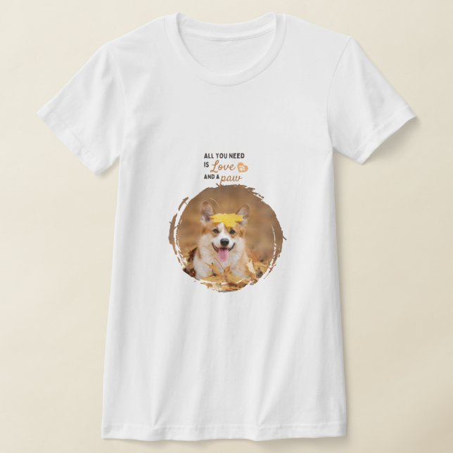 Personalized Pet Photo T-Shirt (Laydown)