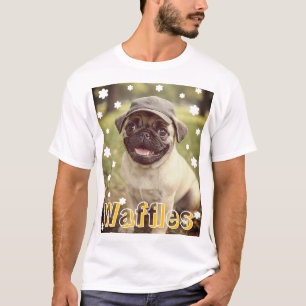 Personalized Pet Photo T-Shirt Add Name & Caption