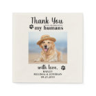 Personalized Pet Photo Thank You Dog Wedding