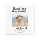 Personalized Pet Photo Thank You Dog Wedding