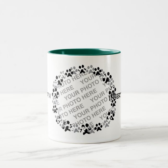Personalized Pet Photo Two-Tone Coffee Mug (Center)