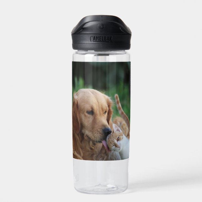 Personalized Pet Photo Water Bottle (Back)
