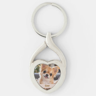 Personalized Pet Photo with Name Keychain