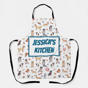 Personalized Pet Portrait – Custom Dog for Mom Apron