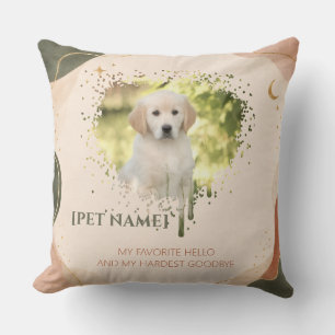 Personalized Pet Portrait Throw Pillow
