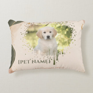 Personalized Pet Portrait Throw Pillow