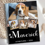 Personalized Pet Puppy Dog Monogram Name 5 Photo Planner<br><div class="desc">Keep all your puppy appointments, and adventures easily organized with a personalized dog photo planner. Whether it's all the fun puppy adventures, veterinarian visits, training schedules, or all the puppy playdates, this dog photo planner and dog memory book will be a precious keepsake you will cherish for many years. Personalize...</div>