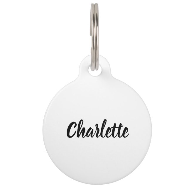 Personalized Pet Tag, Cat and Dog ID Tag (Front)