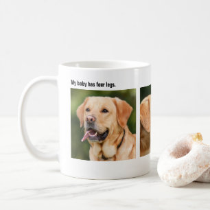 Personalized Pet Three Photo Coffee Mug