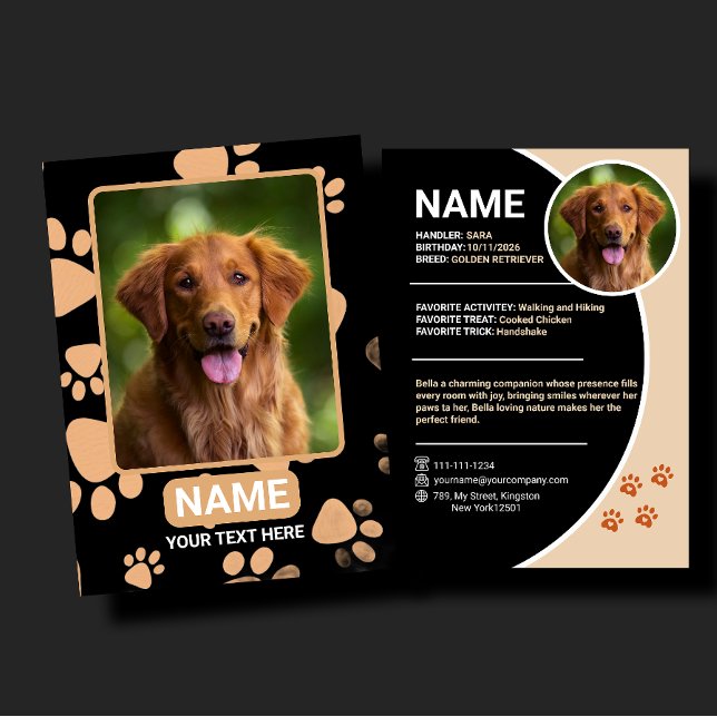 Personalized Pet Trading Card Birthday Gift (Creator Uploaded)