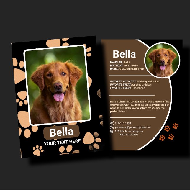 Personalized Pet Trading Card Birthday Gift (Creator Uploaded)