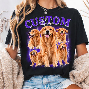 Personalized Pet Vintage Bootleg Photo T-Shirt