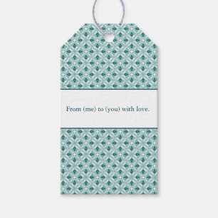 Personalized Petaline Gift Tags Pack (Ocean Mist)