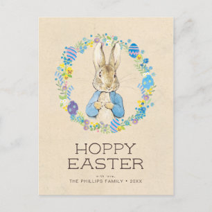 Personalized Peter Rabbit   Hoppy Easter Holiday Postcard