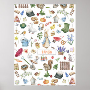 Personalized Peter Rabbit Poster