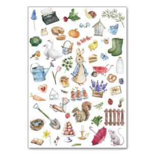 personalized peter the rabbit table number