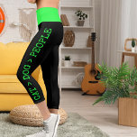 Personalized Pets Green Black Grunge Edgy Look Fun Capri Leggings<br><div class="desc">Make a bold statement with these Personalized Green and Black Grunge Capri Leggings! Perfect for streetwear fashion lovers, these edgy, high-waisted leggings combine urban style with ultimate comfort. The striking green and black design adds a rebellious, fun vibe to your casual, festival, or workout look. Made from soft, stretchy fabric,...</div>
