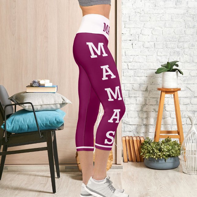 Personalized Pets Mamas Cats High Waisted Capris (Creator Uploaded)