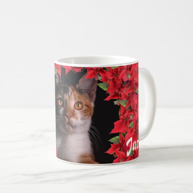 Personalized Pet's Photo Christmas Coffee Mug (Front Right)