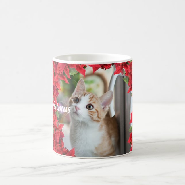 Personalized Pet's Photo Christmas Coffee Mug (Center)