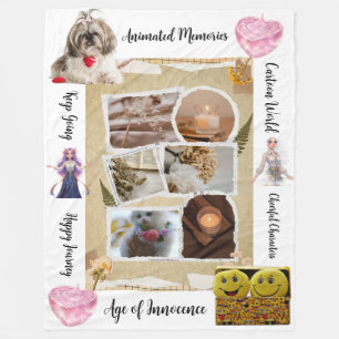 Personalized Pets & Quotes Design Fleece Blanket