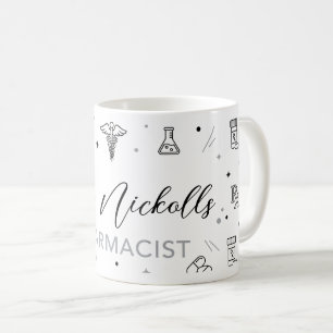 Personalized Pharmacist Mug Elegant Handwritten