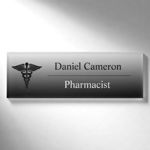Personalized Pharmacist Name Tag