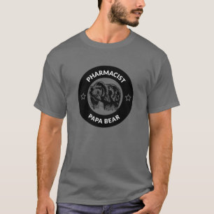 Personalized Pharmacist Papa Bear  T-Shirt