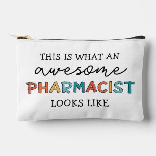 Personalized Pharmacist Retro Awesome Pharmacist Accessory Pouch