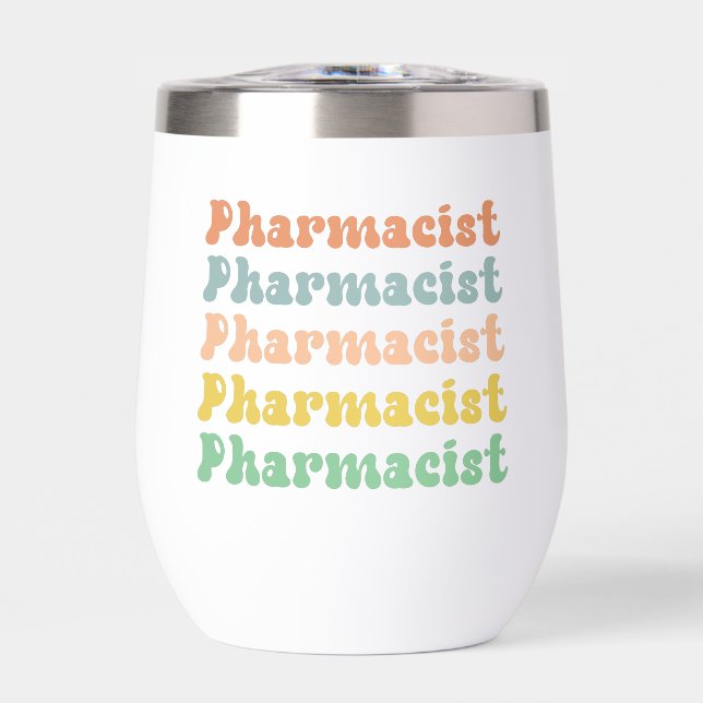 Personalized Pharmacist Retro Groovy Pharmacy (Front)