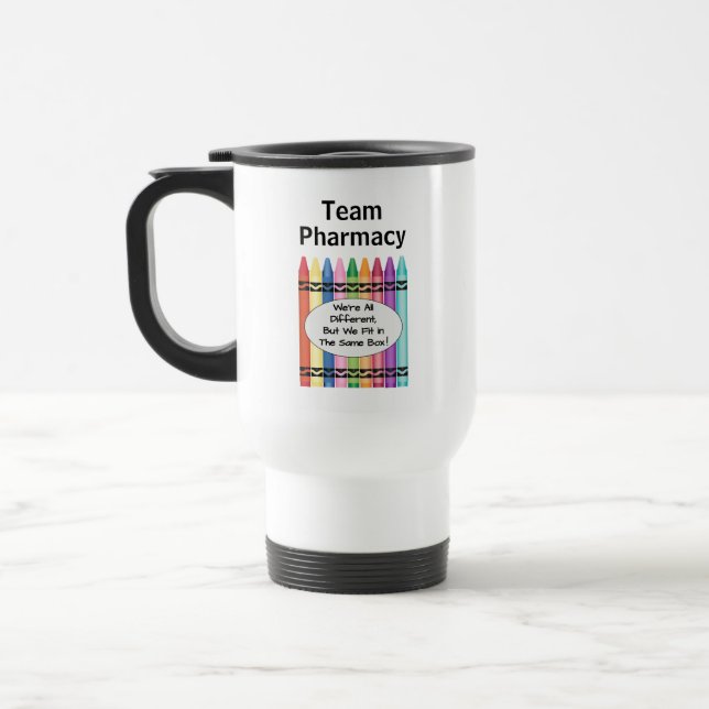 Personalized Pharmacy Technician Team  Travel Mug (Left)