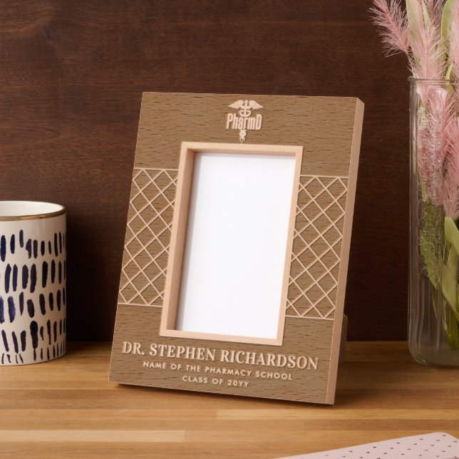 Personalized PharmD Doctor of Pharmacy Graduation Etched Frames (Left)