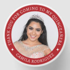 Personalized Photo 15th Birthday Red Quinceanera