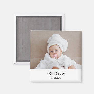 Personalized Photo 1st 2nd 3rd 10th Birthday Party Magnet