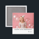 Personalized Photo 1st 2nd 4th 10th Birthday Party Magnet<br><div class="desc">Personalized Photo 1st 2nd 4th 10th Birthday Party magnet</div>