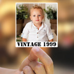 Personalized Photo 20th 30th 40th 50th 60 Birthday<br><div class="desc">Personalized Photo 20th 30th 40th 50th 60 Birthday Sticker</div>