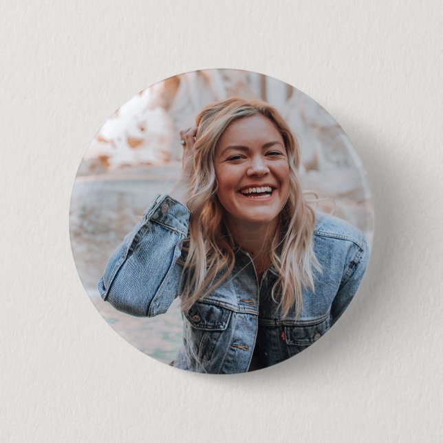 Personalized Photo 2 Inch Round Button (Front)