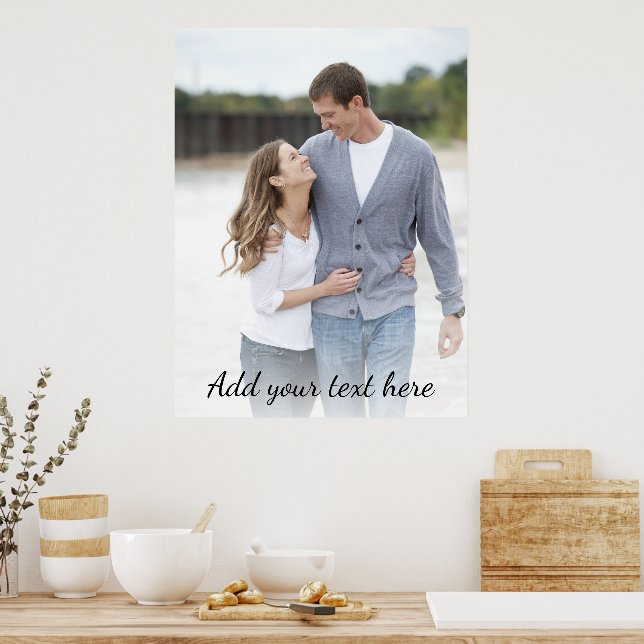 Personalized Photo Add Your Text Poster (Kitchen)
